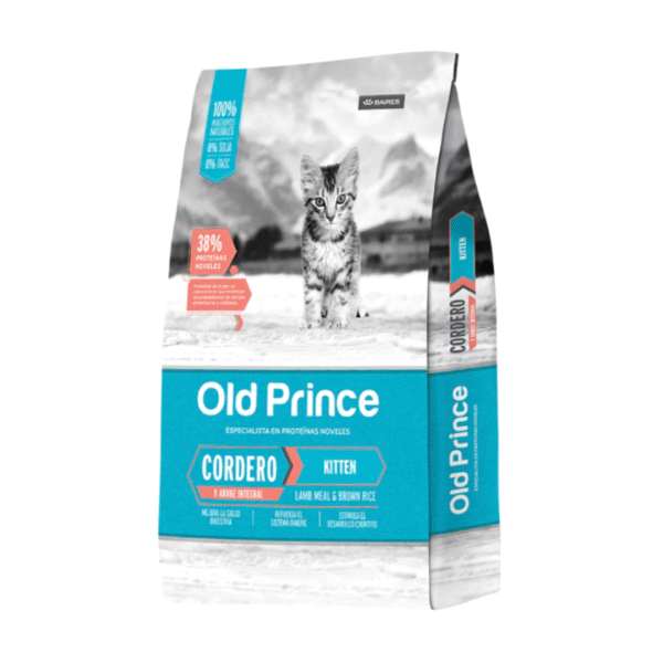 Alimento Para Gato Old Prince Kitten Cordero Y Arroz Integral 3Kg