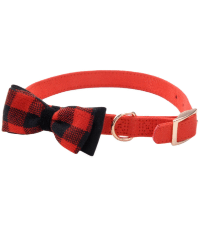 Collar Coastal Gamuza Moño Rojo M