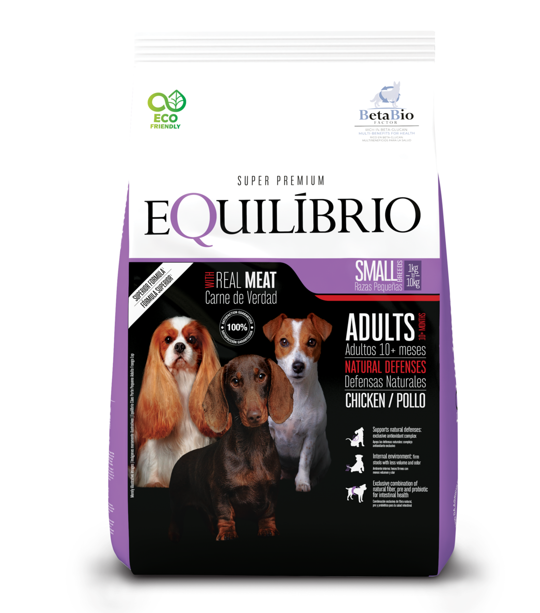 EQU38 Alimento Para Perros Equilibrio Cachorros Raza Pequeña 1,5 Kg