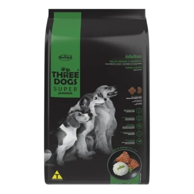 Three Dogs Super Premium Adulto Medium 3 Kg