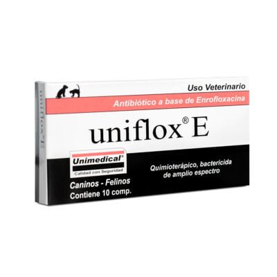 Uniflox E Enrofloxacina 50 Mg Laboratorio Unimedical