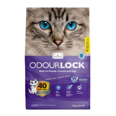 Arena Sanitaria Aglomerante Odourlock Lavanda 12 Kg