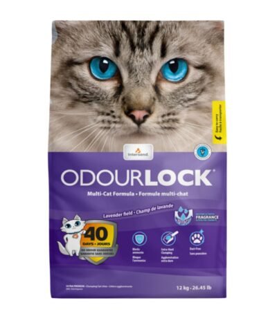 Arena Sanitaria Aglomerante Odourlock Lavanda 12 Kg