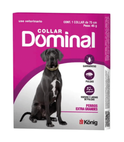 Collar Dominal Pulgas y Garrapatas Extra Grande