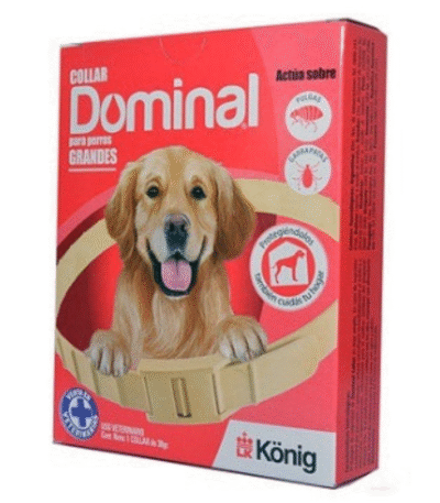 Collar Dominal Pulgas y Garrapatas Perro Grande