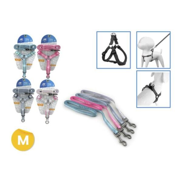 Conjunto Pretal y Correa Para Perros L Varios Colores
