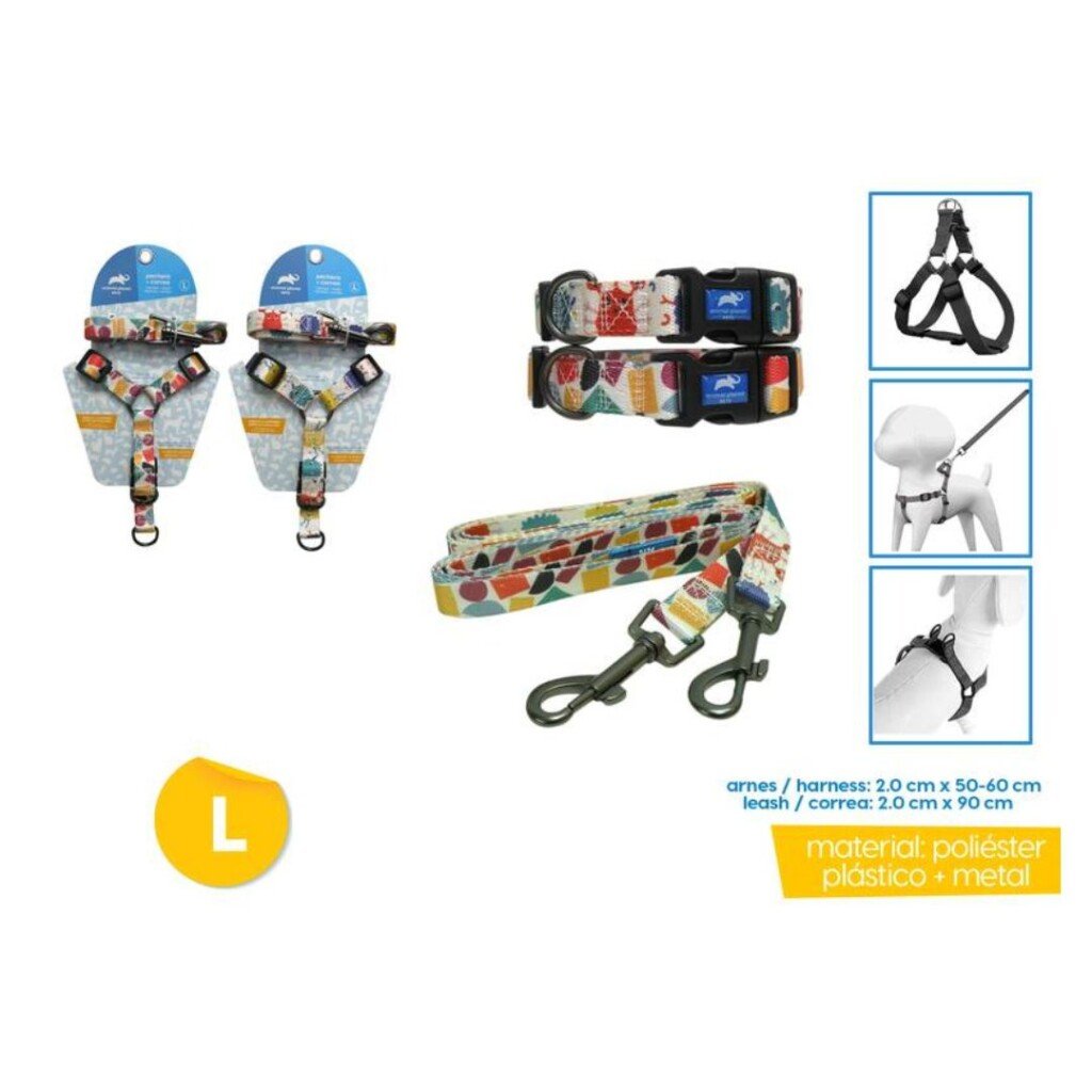 Conjunto Pretal y Correa Para Perros T L