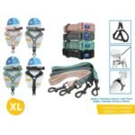 Conjunto Pretal y Correa Para Perros XL Varios Colores