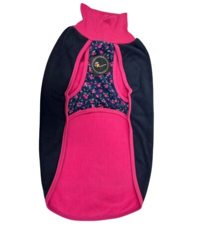 Patagonia Doble Polar Azul Con Flores Talle 6