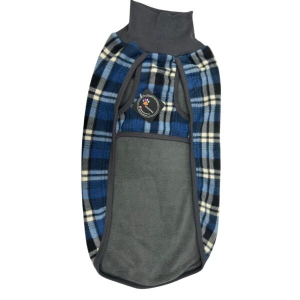 Patagonia Doble Polar Cuadros Azul Talle 10