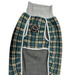 Patagonia Doble Polar Cuadros Verde Talle 10