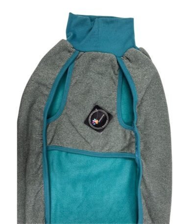 Patagonia Doble Polar Rayas Petróleo Talle 9