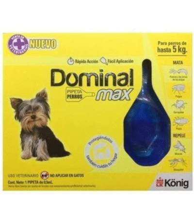 Pipeta Antiparasitaria Para Perros Max Hasta 5 Kg