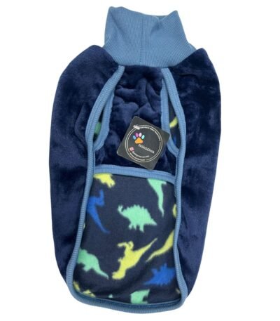 Patagonia Peluche Azul Dinosaurios Talle 2