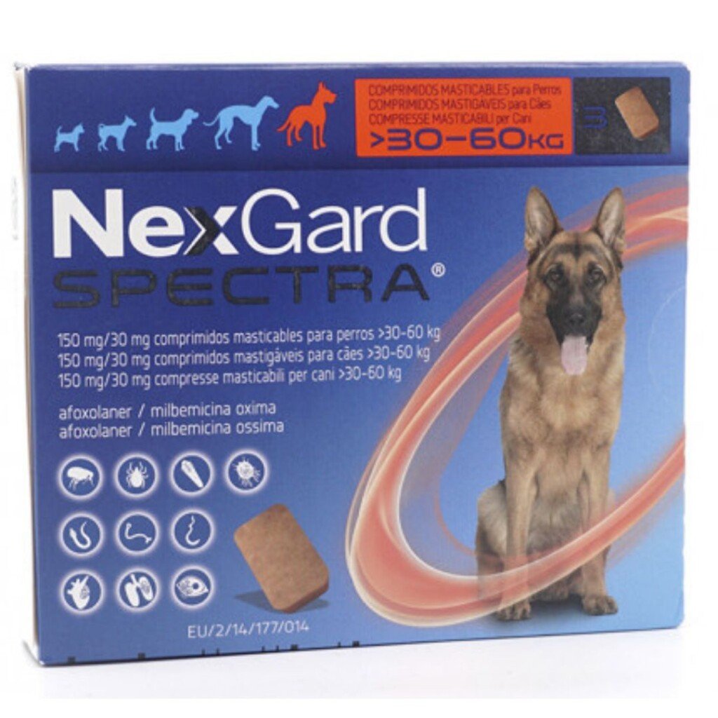 Tableta Antiparasitaria Para Perros Nexgard De 30 a 60 Kg