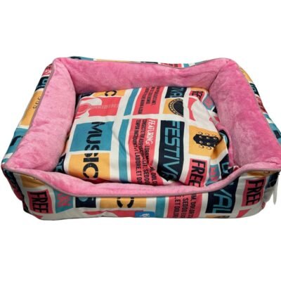 Cama Animal Planet Rosa Con Diseño 70X60X18 Cm