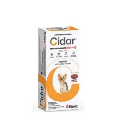 Tableta Anti Pulgas Cidar de 1,5-3 kg