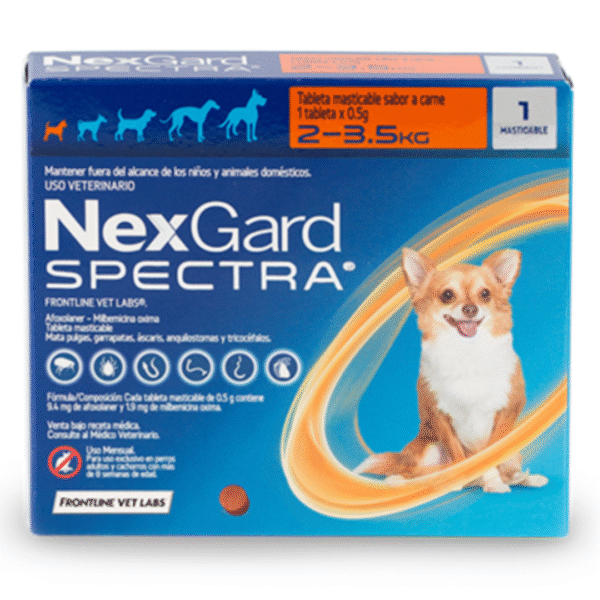 Tableta Antiparasitaria Para Perros Nexgard De 2 a 3,5 Kg