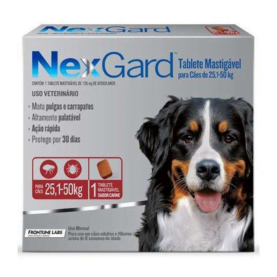 Tableta Antiparasitaria Para Perros Nexgard De 25 a 50 Kg