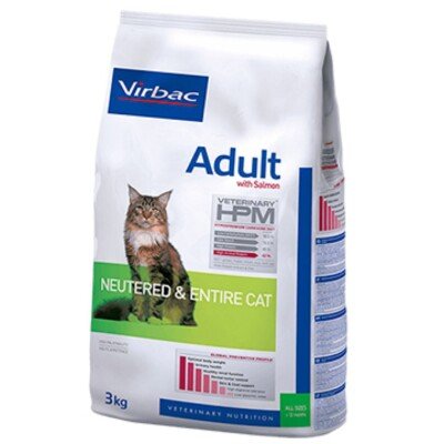 Virbac Hpm Adult Whith Salmon Neutered y entre Cat 7 Kg