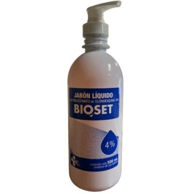 Jabon Liquido Bioset Clorhexidina 4% 500ml