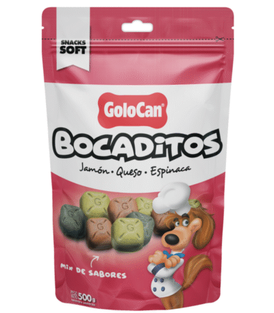 Golocan Bocaditos Jamon Queso y Espinaca 500 Gr