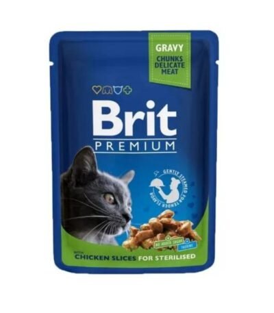 Sobre Brit Gato Pollo Castrado 100 Gr