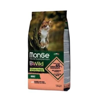 Monge Bwild Gato Adulto Libre De Granos Salmon 1.5 Kg