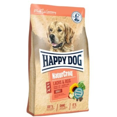 Happy Dog NaturCroq Salmón y arroz 4 Kg