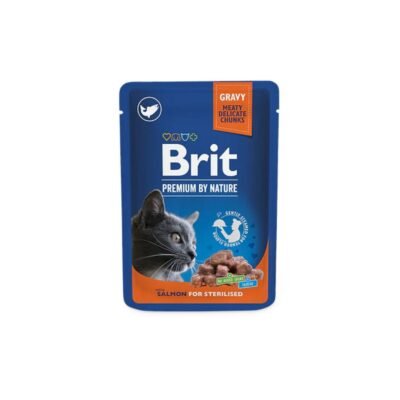 Sobre Brit Gato Castrado Salmon 100 Gr