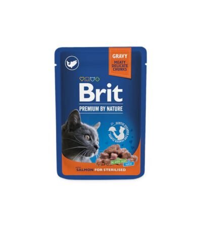 Sobre Brit Gato Castrado Salmon 100 Gr