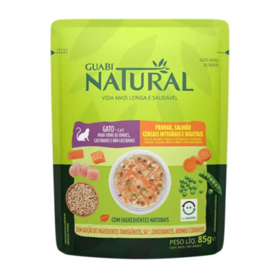 Sobre Guabi Natural Gato Pollo, Cereal Y Vegetales 85 Gr