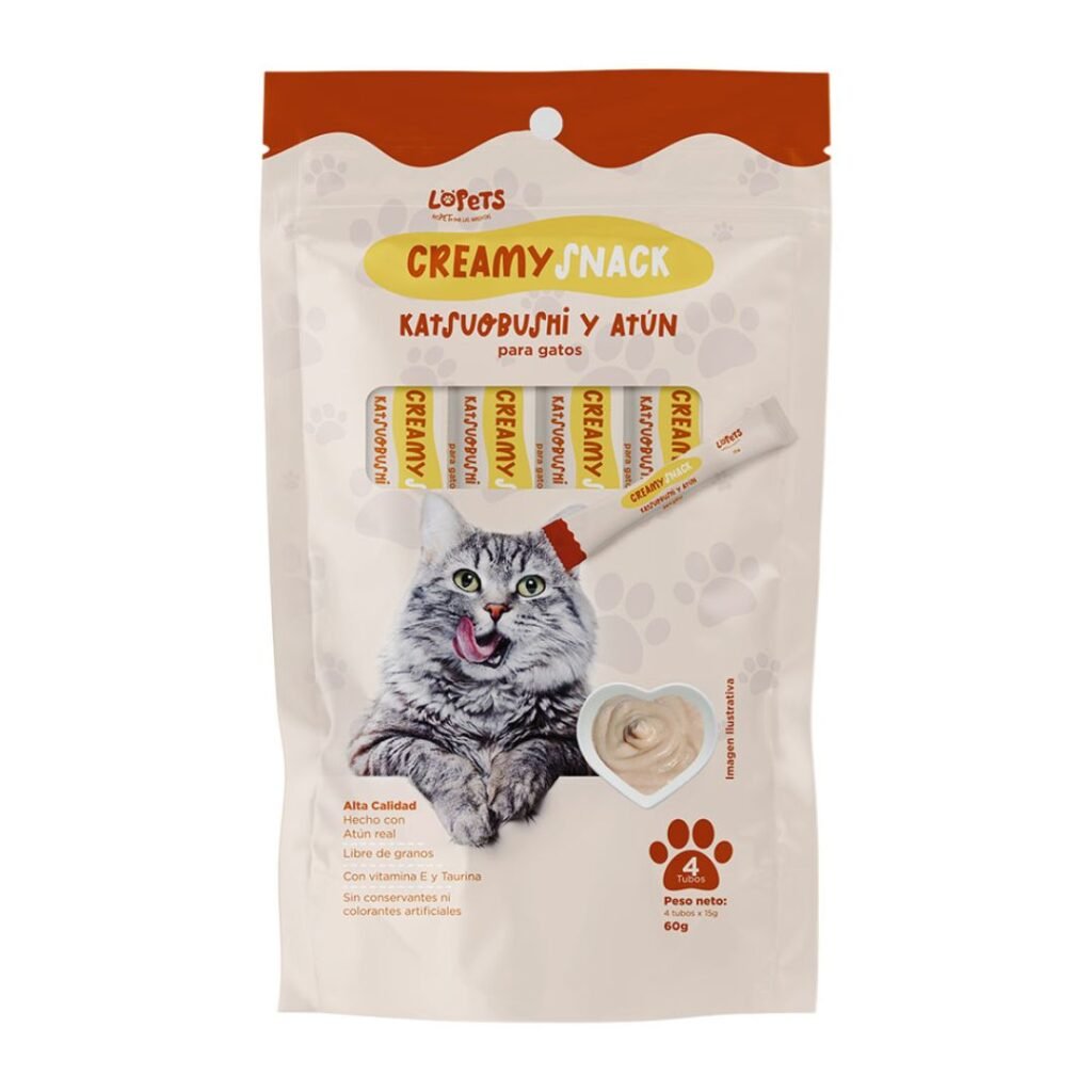 Creamy Snack Katsuobushi y Atun X 4 Sobres