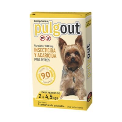 Pulgout comprimidos Duracion 3 Meses de 2,-4,5 kg