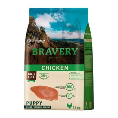 Bravery Cachorro Large/Medium Pollo 12 Kg