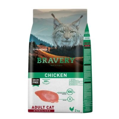 Bravery Gato Castrado Pollo 2 Kg