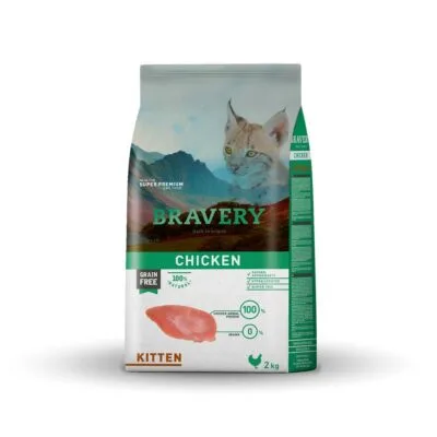 Bravery Kitten Pollo 2 Kg