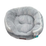 Cuna Sativa Redonda Peludita Color Gris 63x56x17