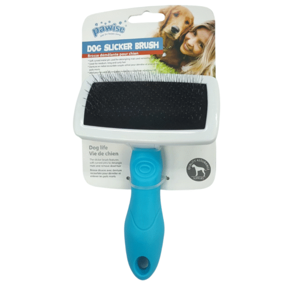 Carda Metalica Para Perros o Gatos Mango Celeste