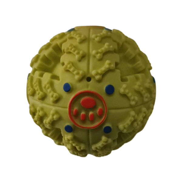 Pelota Con Sonido Para Perros Color Verde Mediana