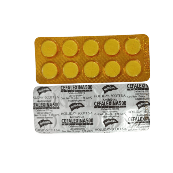 Antibitico Cefalexina 500 Mg Laboratorio Holliday