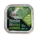 Lata De Pate Monge Bwild Para Gatos Castrados Sabor Jabali 100 Grs