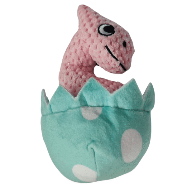 Peluche De Juguete Dinosaurio Rosado Con Chifle
