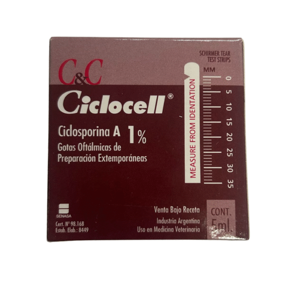 Ciclocell Ciclosporina al 1 % Para Perros Y Gatos
