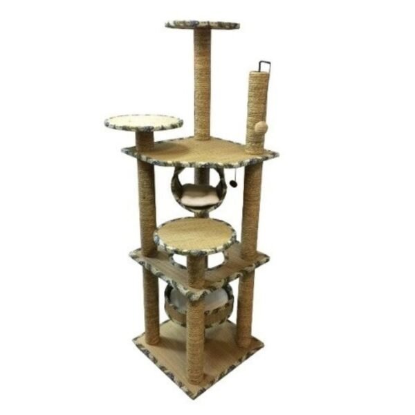 Rascador Para Gatos 5 Niveles 45 x 45 x 142 cm