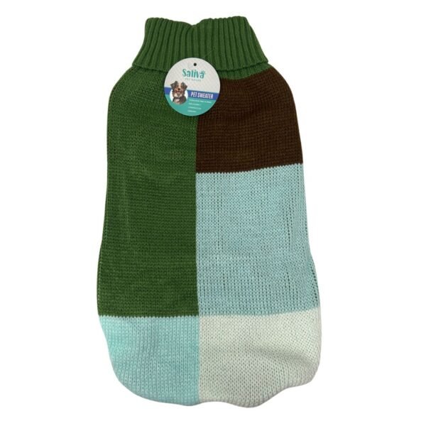 Buzo De Lana A Cuadros Talle XL 50 Cm