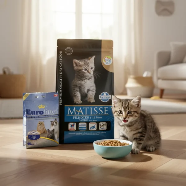 Alimento Matisse Kitten 7,5kg+Arena+Lata Monge 80 Grs