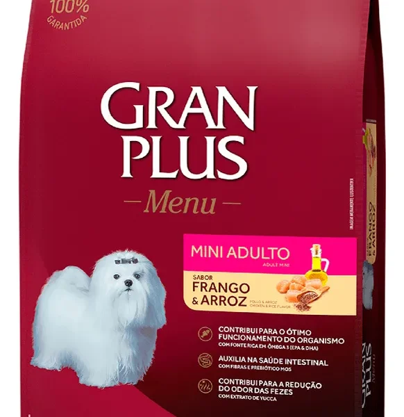 GRAN PLUS MENU PERRO ADULTO MINI / POLLO & ARROZ 15 KG