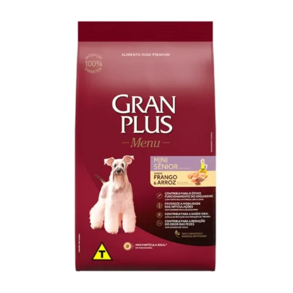 GRAN PLUS MENU PERRO SENIOR MINI POLLO & ARROZ 3KG