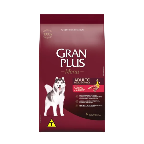 GRAN PLUS MENU ADULTOS RAZAS MED/GDES 15+1,5 KG